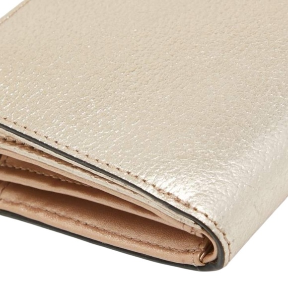 Kate Spade Layton Wellesley Metallic Leather Wristlet Wallet Rose Gold NWOT - Picture 7 of 9